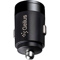 Автомобільний зарядний пристрій Gelius Inch Twix GP-CC010L USB+Type-C QC/PD (30 Watt)+ кабель Type-C/Lightining Black, фото 3