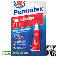 Высокотемпературный фиксатор резьбы сильной фиксации красный Permatex 24026 High Temperature Threadlocker RED