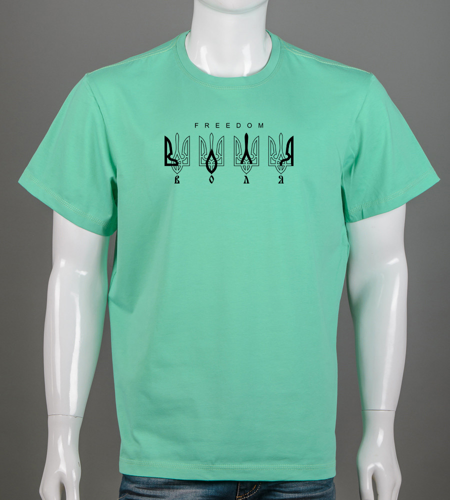 Футболка супер-батал Воля 2307сб (Уп.2шт 5XL,6XL), М'ята, фото 1