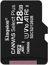 Карта пам'яті для домофону microSDXC Kingston Canvas Select Plus 128 GB Class 10 А1 UHS-1, фото 3