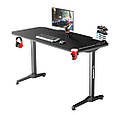 Геймерський ігровий стіл ULTRADESK Frag Desk Black PRF, фото 6