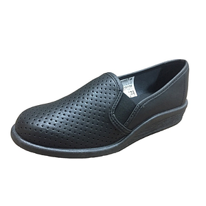 Туфлі жіночі ТАНЯ шкіра чорні чорні перфоровані