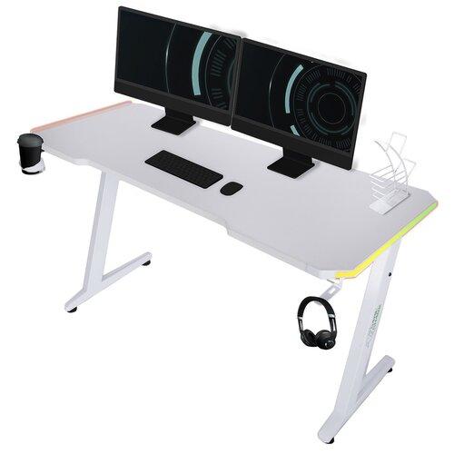 Геймерський ігровий стіл GAMESHARK Zeo desk White PRF
