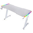 Геймерський ігровий стіл GAMESHARK Zeo desk White PRF, фото 3
