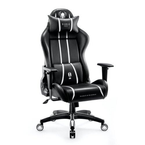 Крісло комп'ютерне DIABLO CHAIRS X-One 2.0 (XL) чорно-біле PRF, фото 1