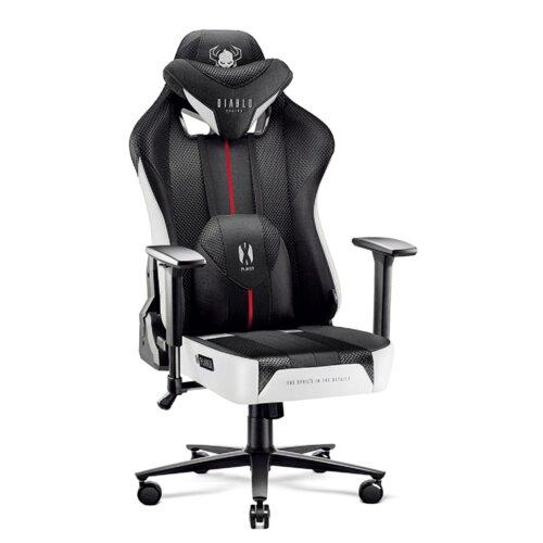 Крісло комп'ютерне DIABLO CHAIRS X-Player 2.0 сидіння (XL) біло-чорне PRF