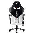 Крісло комп'ютерне DIABLO CHAIRS X-Player 2.0 сидіння (XL) біло-чорне PRF, фото 6