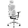 Крісло комп'ютерне DIABLO CHAIRS V-Basic біло-сіре PRF, фото 5
