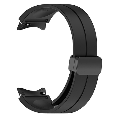 Силікон магнітний ремінець для Samsung Galaxy Watch 7 / 6 / 5 pro / 5 / 4 чорний