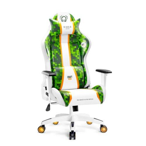 Крісло комп'ютерне DIABLO X-ONE Craft (L) Біло-зелений PRF
