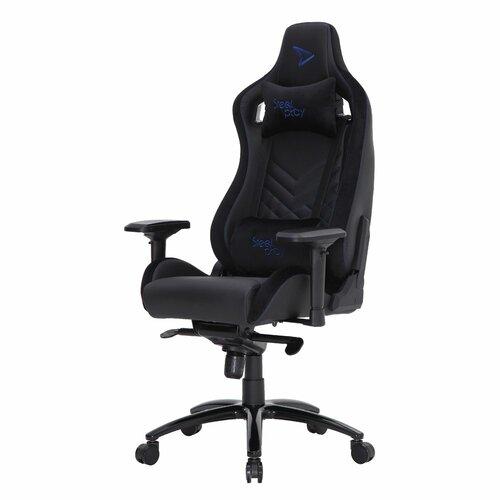 Крісло комп'ютерне STEELPLAY SGC02 Black-blue PRF