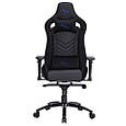 Крісло комп'ютерне STEELPLAY SGC02 Black-blue PRF, фото 4