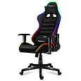 Крісло комп'ютерне HUZARO Force 6.0 RGB Mesh Armchair Black PRF, фото 4