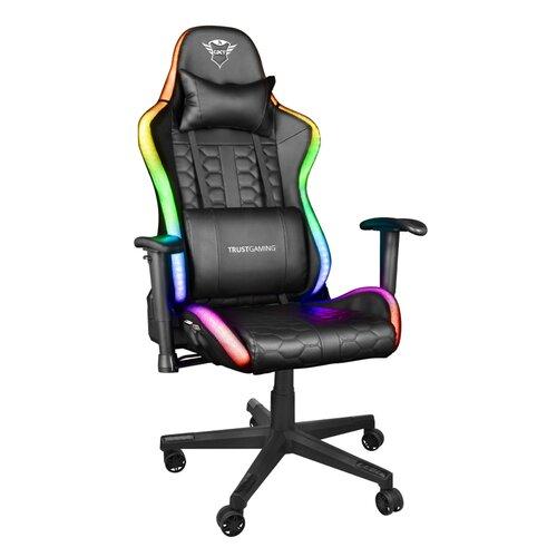 Крісло комп'ютерне TRUST GXT 716 Rizza RGB LED Chair Black PRF