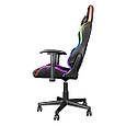 Крісло комп'ютерне TRUST GXT 716 Rizza RGB LED Chair Black PRF, фото 4