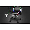 Крісло комп'ютерне TRUST GXT 716 Rizza RGB LED Chair Black PRF, фото 10