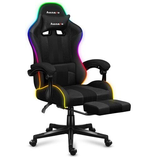 Крісло комп'ютерне HUZARO Force 4.7 RGB Mesh Armchair Black PRF