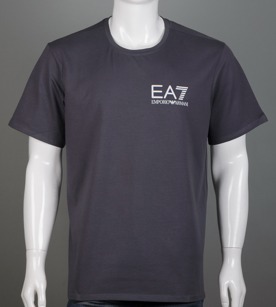 Футболка супер-батал EA7 Armani 2155сб (Уп.2шт 5XL,6XL), Графіт