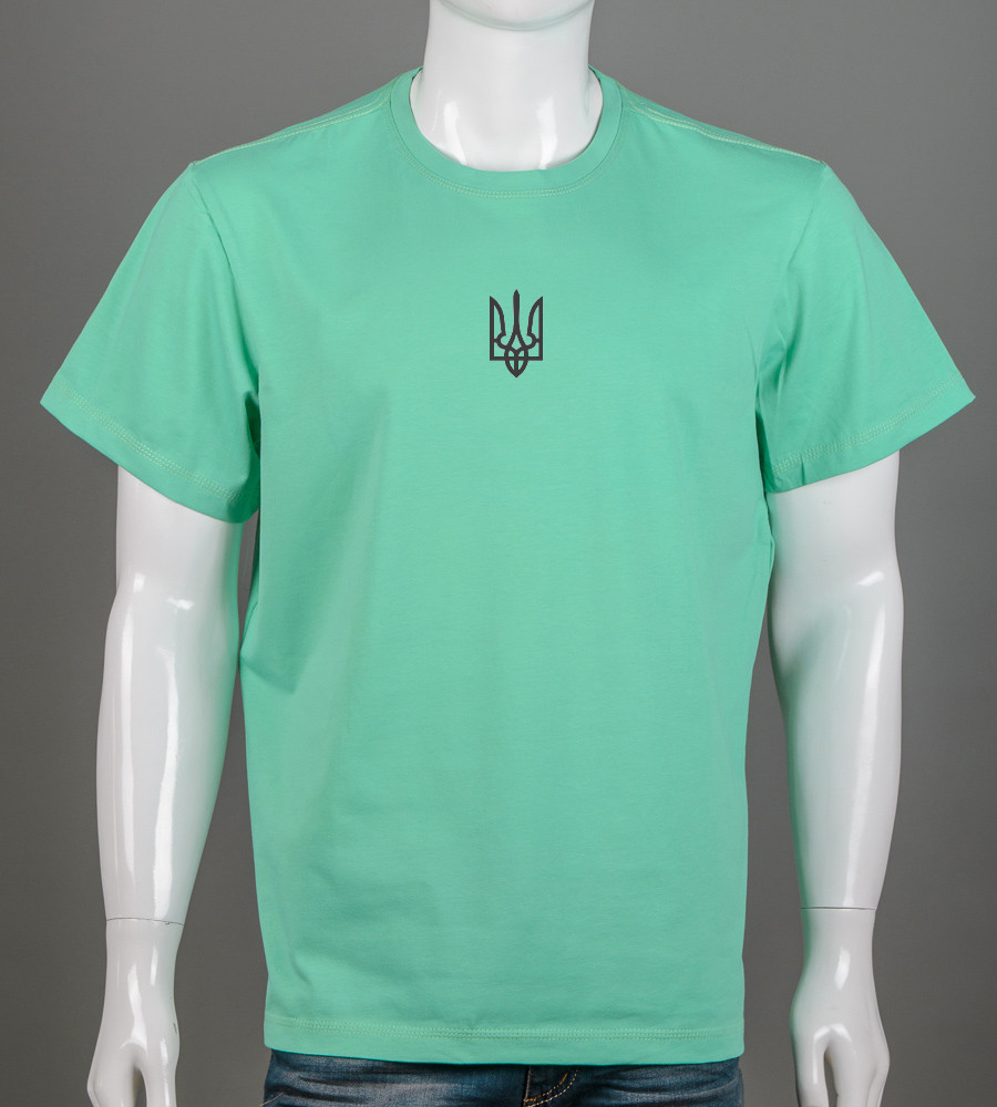 Футболка супер-батал Тризуб 2301сб (Уп.2шт 5XL,6XL), М'ята