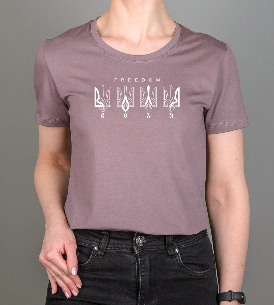 Футболка жіноча Воля 2307ж (Уп.4шт M-XXL), Суха троянда