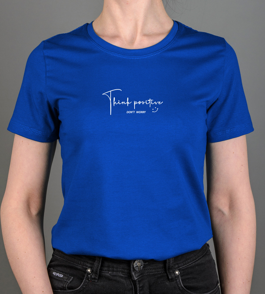 Футболка жіноча Think Positive 2314ж (Уп.4шт M-XXL), Електрик