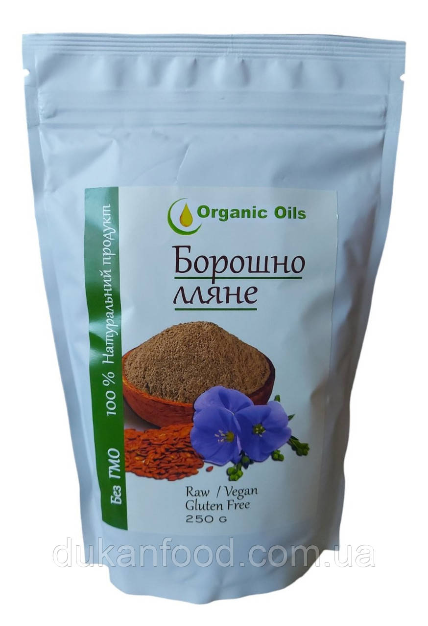 Лляне борошно без глютену Organic Oils, 250 г