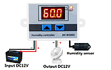 Регулятор вологості XH-W3005 з виносним датчиком для Алану 12 В, фото 5