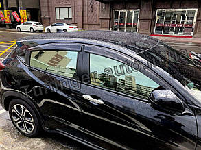 Дефлектори вікон (вітровики) Honda HR-V 2015-2021 (Hic)