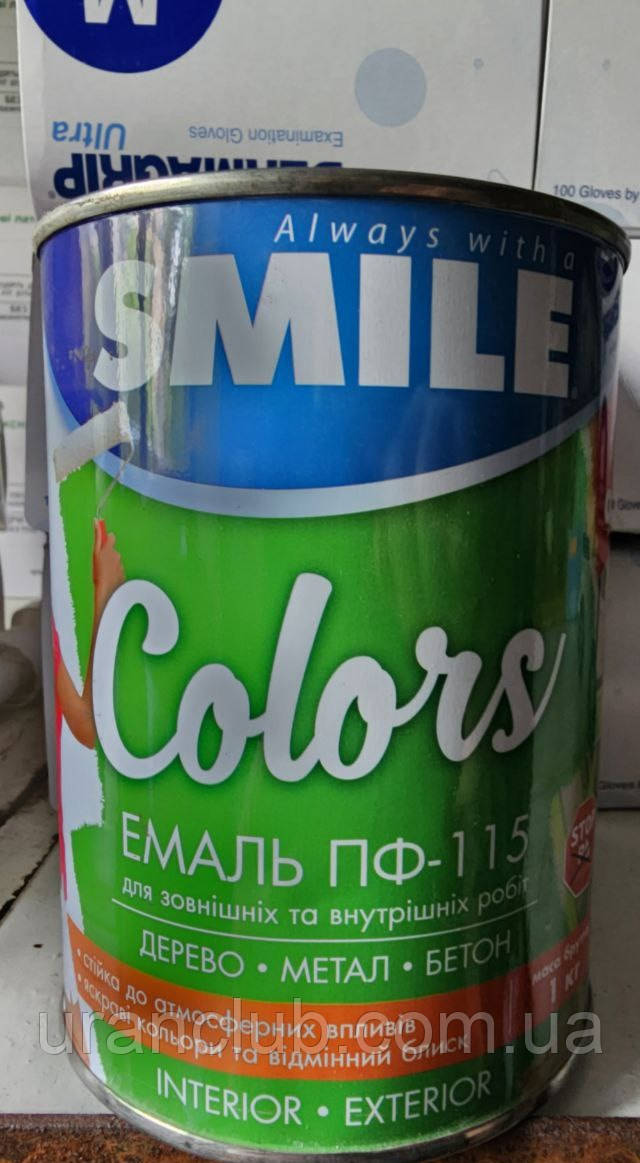 Емаль ПФ-115 SMILE Бузкова 0.9кг