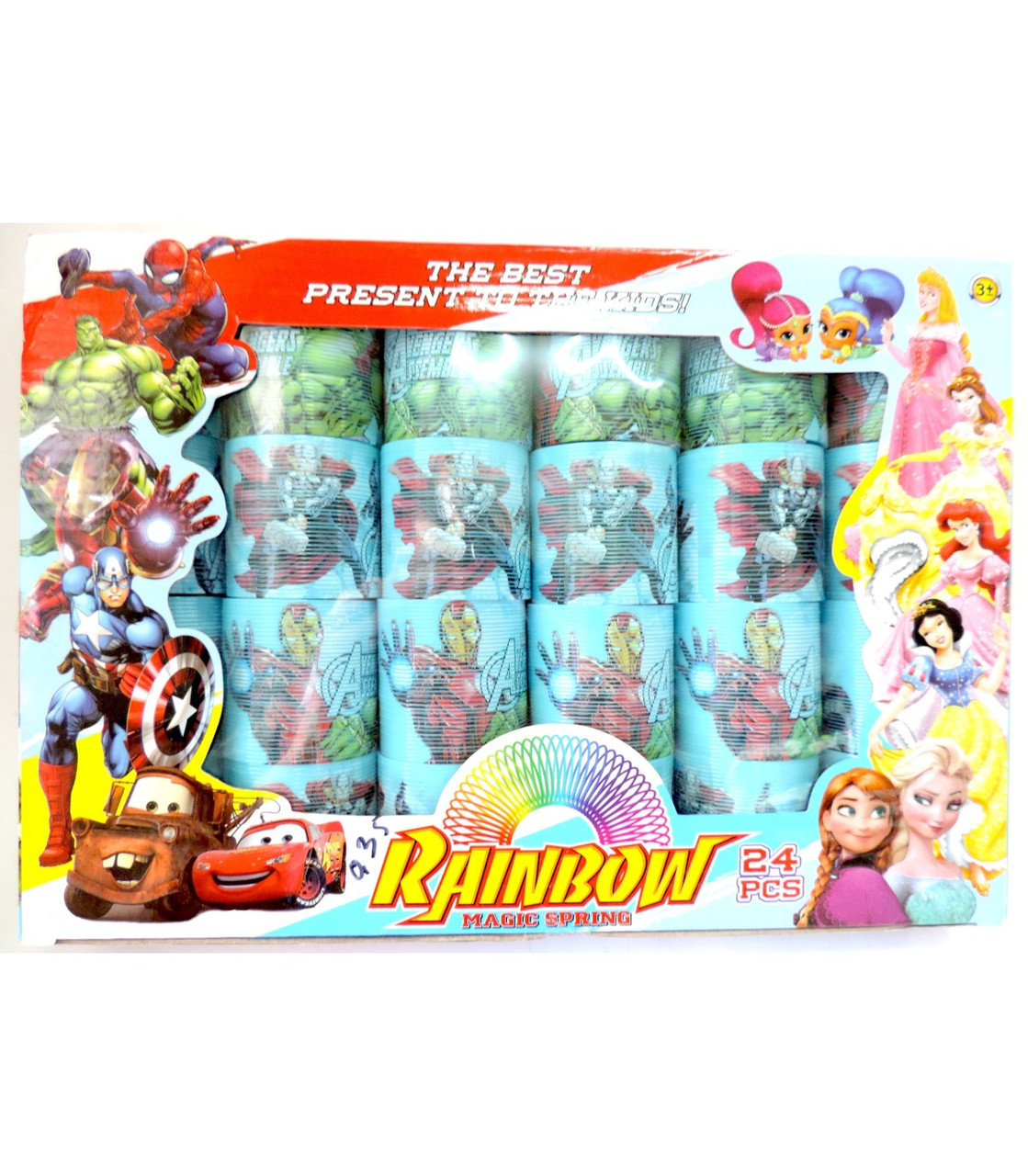 Дитячі іграшки веселки пружинки Людина павук, Принцеси, Арт.42671