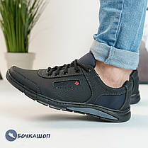 Якісні чоловічі кросівки з еко шкіри, фото 2