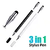 Універсальний Ємнісний Стілус - Ручка 3 в 1 Чорний Touch Pen для планшета сенсорного екрану, фото 7