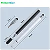 Універсальний Ємнісний Стілус - Ручка 3 в 1 Чорний Touch Pen для планшета сенсорного екрану, фото 4
