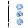 Універсальний Ємнісний Стілус - Ручка 3 в 1 Чорний Touch Pen для планшета сенсорного екрану, фото 3