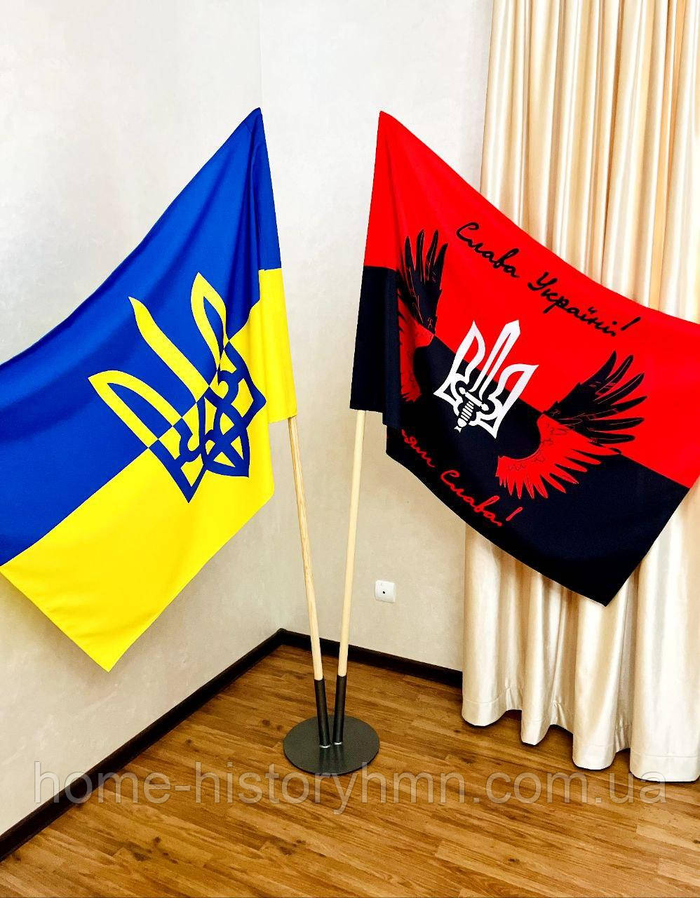 Друк на прапорі логотипів, назв батальйонів та бригад