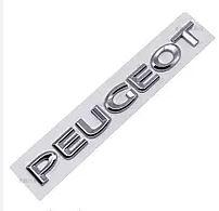 Шильдик эмблема багажника Peugeot Пежо PEUGEOT ПЕЖО цвет хром тип 1