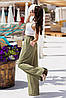 Жіночі літні штани широкі штанини однотонні палаццо, фото 5