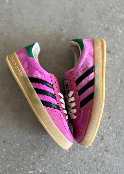 Adidas x Gucci Gazelle Light Pink Velvet 11991