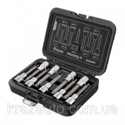 Набір біт TORX 1/2" T20-T60, 100 мм, S2, STORM INTERTOOL ET-8401, фото 1