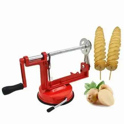 Машинка для спірального нарізання картоплі, Машинка для різання Spiral Potato Slicer, Овочерізка для картоплі, фото 1
