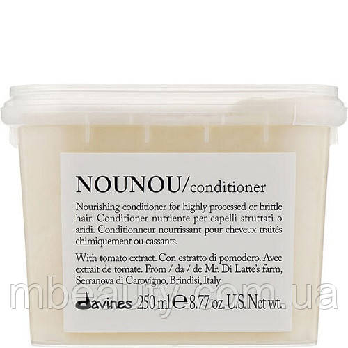 Davines Nounou поживний кондиціонер для пошкодженого та ламкого волосся, 250 мл