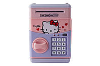 Детская Копилка сейф для девочек , Сейф Hello Kitty электронный с кодовым замком