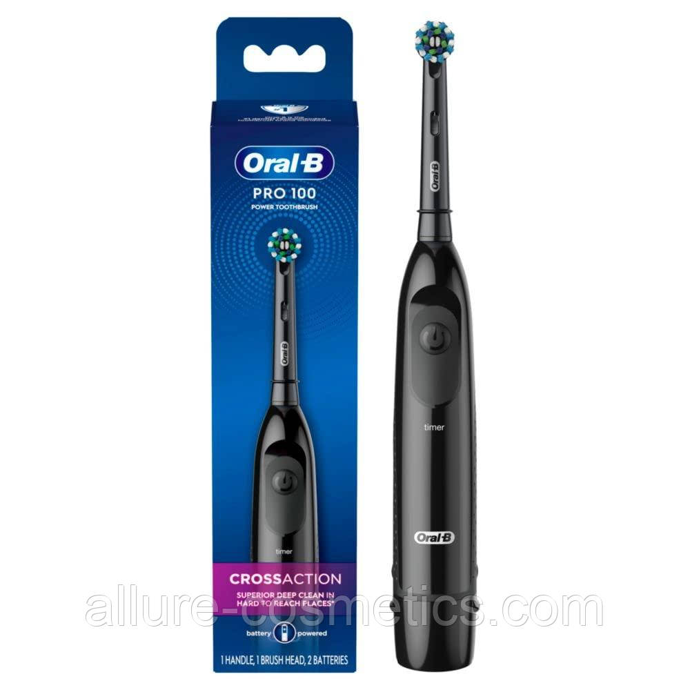 Електрична зубна щітка зі змінною насадкою Oral-B Braun PRO-100 CrossAction toothbrush, фото 1