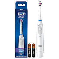 Електрична зубна щітка зі змінною насадкою Oral-B Braun PRO-100 3D White power toothbrush