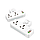 Настінний мережевий фільтр (подовжувач) LDNIO SE2311, 2 розетки US/EU/UK, 1хUSB+1xUSB QC3.0+TypeC PD20W з лампою, фото 3