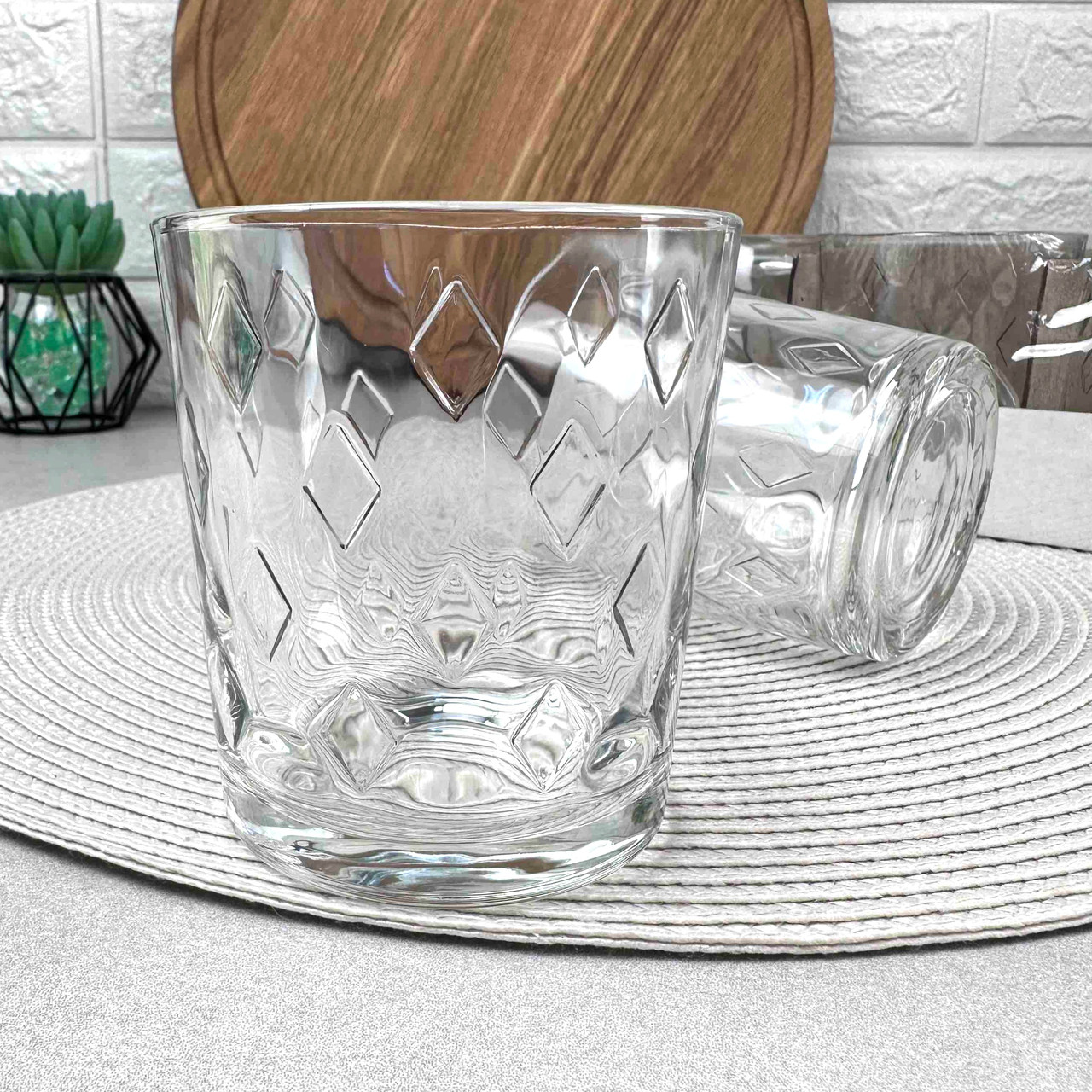 Набір низьких склянок 6 шт 285 мл Олд Фешен Uniglass Prizma