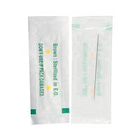 Голка 1RL 0.35мм контурна 100шт, для машинок перманентного макіяжу татуажу, стерильні, нержавіюча сталь