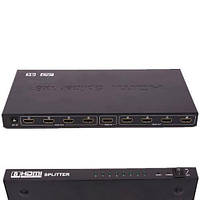 Коммутатор HDMI 1x8 порта, 4K, 3D, сплиттер, разветвитель