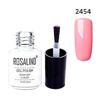Гель-лак для нігтів манікюру 7 мл Rosalind, шелак, 2454 рожево-ліловий