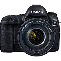 Дзеркальний фотоапарат Canon EOS 5D Mark IV Kit 24-105mm f/4 L II IS USM (1483C030) Black UA [83685]